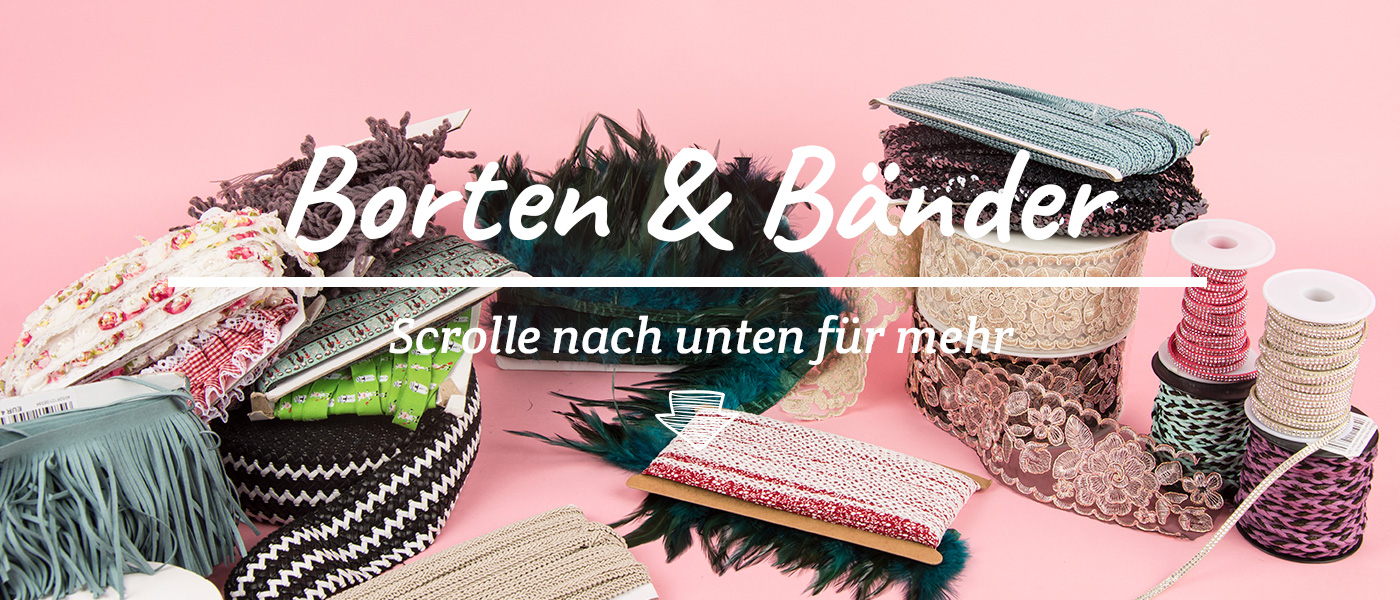 Borten & Bänder meinestoffe.de Stoffe Meterwaren Nähzubehör kaufen